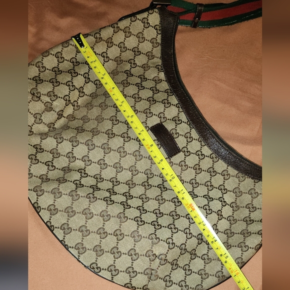 G16❤️ Gucci GG Canvas Sherry line half-moon Large - Picture 17 of 17